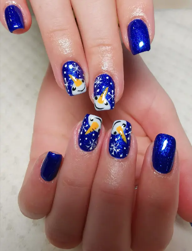 Téli karácsonyi köröm - mükörömépítés Budapesten