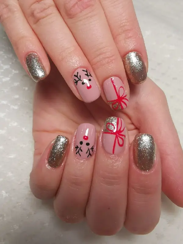 Téli karácsonyi köröm - mükörömépítés Budapesten