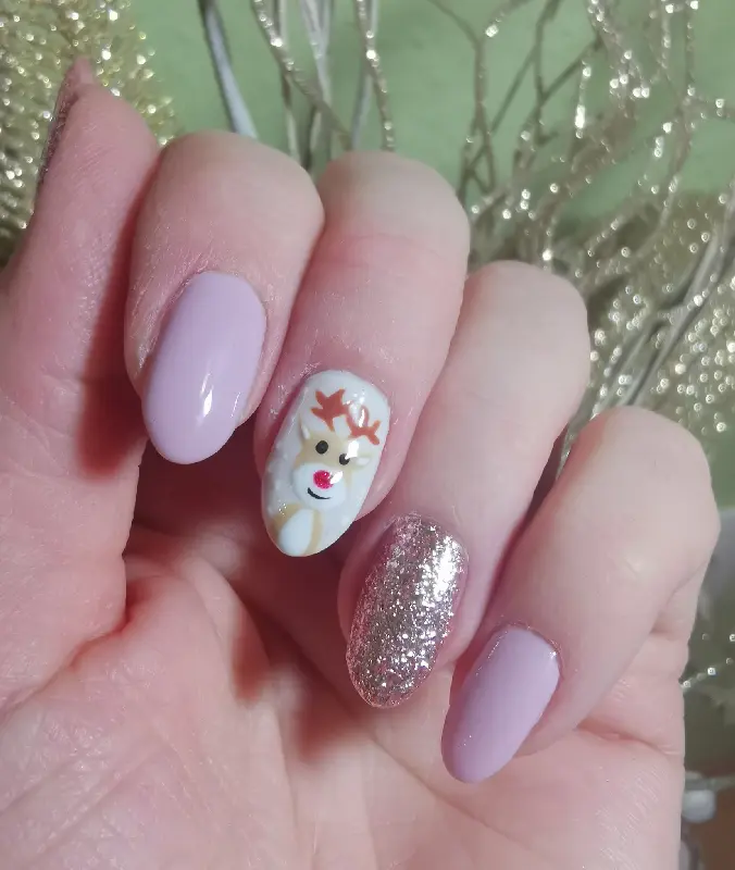 Téli karácsonyi köröm - mükörömépítés Budapesten