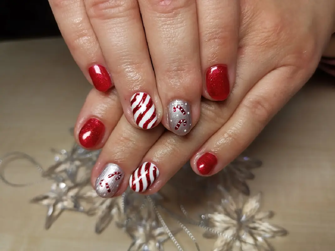 Téli karácsonyi köröm - mükörömépítés Budapesten