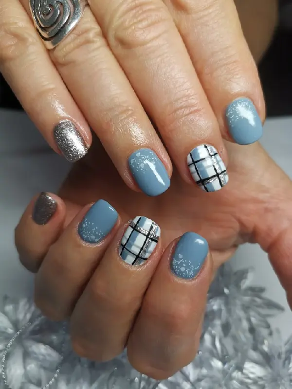 Téli karácsonyi köröm - mükörömépítés Budapesten