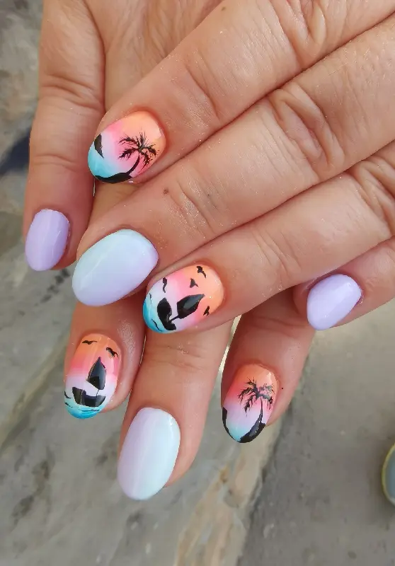 Nyári köröm - mükörömépítés Budapesten