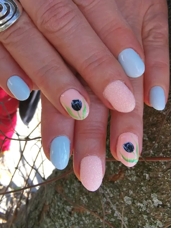 Tavaszi köröm - mükörömépítés Budapesten